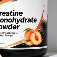 Boisson Pré-Entraînement et de Récupération 30 Portions Créatine Monohydrate en Poudre Meilleur Prix de la Créatine Monohydrate 200 Mesh Saveur Pêche
