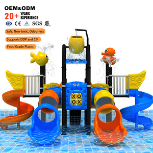 Hồ bơi phun nước sân chơi Thiết bị sợi thủy tinh Công viên trượt với nhà sản xuất thiết bị nước Công Viên Nước trượt nước - Product Image 2