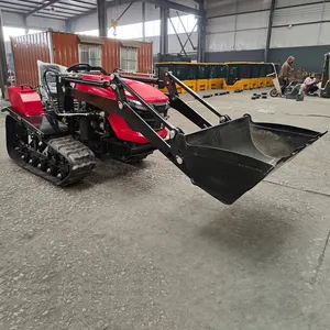 50hp pequeno cultivador de inclinação, retrator de limpeza de neve com carregador frontal