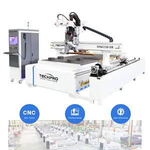 ראש אופקי חסכוני 9kW ATC קירור אוויר ציר CNC נתב מכונת קינון עם נהג מנוע סרוו AC למכירה