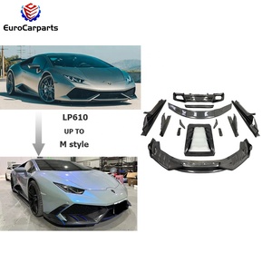 Kit carrosserie pour <span class=keywords><strong>Lamborghini</strong></span> LP610 mise à niveau vers les accessoires de voiture de style M pièces de réglage automatique lèvre avant en carbone jupe latérale diffuse arrière - Product Image 1