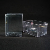 Boîtes d'emballage transparentes en PVC PET recyclables personnalisées avec gaufrage pour bougies et autocollants