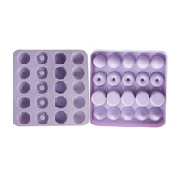 Verfijnde siliconen gummy candy mal voor voedsel, meerdere vormen (hart, fruit, rond), herbruikbaar, DIY chocolade, gelei, ijsvormpje
