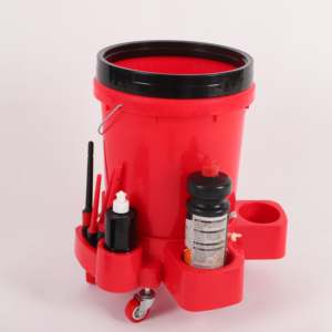 Cubo de lavado de coches móvil multifuncional al por mayor de plástico con herramienta extraíble <span class=keywords><strong>Dolly</strong></span> y herramientas de limpieza de coches lavables - Product Image 1