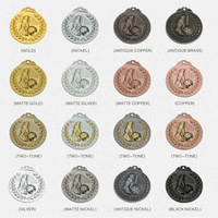 Médailles en métal HYPER-CRAFTS, médailles de course personnalisées pour marathon, or, argent, bronze, rubans, technique de moulage, impression typographique