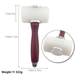 Martillo <span class=keywords><strong>de</strong></span> Acero y Latón Industrial con Cabeza <span class=keywords><strong>de</strong></span> Nailon para Trabajos <span class=keywords><strong>de</strong></span> Cuero y Carpintería, Material <span class=keywords><strong>de</strong></span> Goma - Product Image 6
