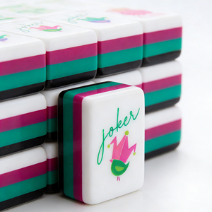 Tuiles de Mahjong Américaines en Acrylique 160 pièces, Design Personnalisé Imprimé <span class=keywords><strong>Tortue</strong></span>, Modernes, Portables et Luxueuses, pour Divertissement, Jeux de Société et Cadeaux - Product Image 5