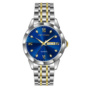 Montre à quartz tendance pour homme avec aiguilles lumineuses et affichage de la date - Product Image 4