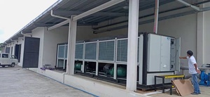 Unité de refroidissement à vis à air comprimé haute efficacité 400 kW 50 CV avec double compresseur pour climatisation centrale et refroidissement libre - Product Image 5