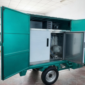 Chariot à bière mobile en acier inoxydable à 6 robinets avec bac de vidange pour fût, idéal pour salons professionnels, location et activités commerciales en extérieur - Product Image 2
