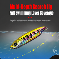 Leurre de jigging côtier XUHANG WHQ03 Pro 7g-20g en alliage de plomb, appât artificiel dur à fréquence élevée pour saumon, bar et eau douce