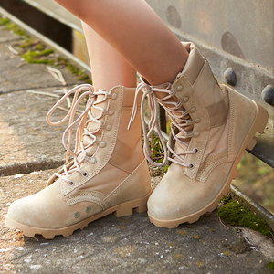 Stivali Unisex in pelle scamosciata color sabbia Anti-scivoloso antiscivolo tattici da <span class=keywords><strong>alpinismo</strong></span> per la primavera e l'autunno - Product Image 2