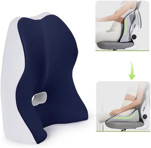 Best Office <b>Chair</b> Lumbar Seat Cushion Memory Foam Medical <b>Back</b> <b>Support</b> Pillow Ergonomics Waist <b>Support</b> Pillow for Comfort - Product Image 1