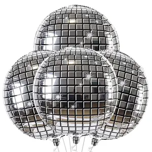 Baby shower decoration 22-inch disco metal balloon Birthday and wedding party wear 4D foil balloon