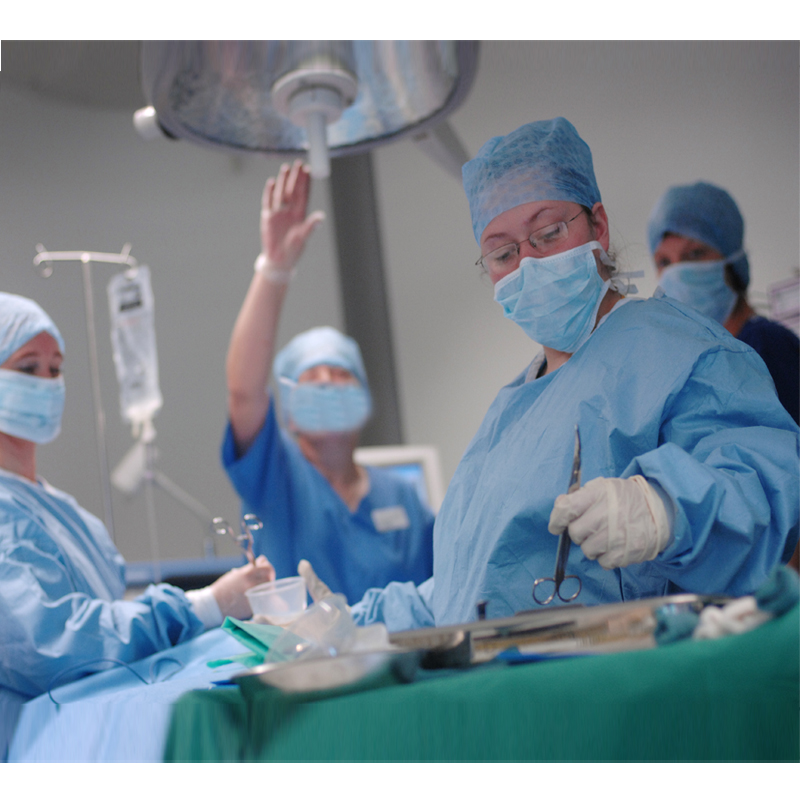 Blue Operating Theatre Drapes SMS PP Universal Surgical Pack