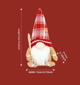 Gnomi Luminosi a LED, Ornamenti a Forma di Lecca-lecca, Statuette Luminose da Tavolo per Decorazioni Natalizie e Invernali, Regalo per la Casa - Product Image 6