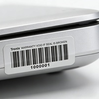 Étiquette adhésive personnalisée pour emballage alimentaire avec code-barres, code QR noir, papier couché imperméable, protection UV pour produits à l'huile d'olive