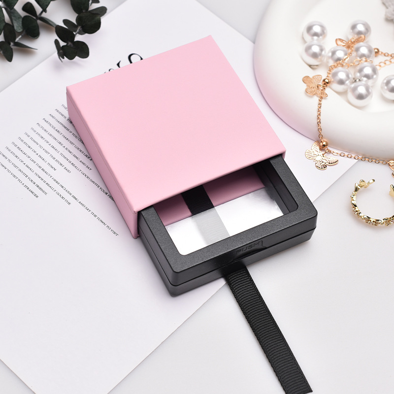 Boîte de tiroir rose fille + boîte intérieure