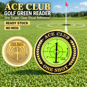 Niveau à bulle portable pour green de golf, aide au putting double face, en stock, accessoire de golf pour tournois et cadeaux pour membres - Product Image 1