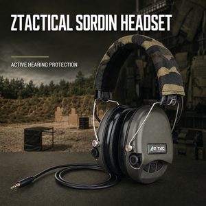 Z-TACTICAL Sordin Aktiver Gehörschutz-Kopfhörer Schlanke Elektronische Schieß-Ohrenschützer mit AUX-Audioeingang Z037 - Product Image 1