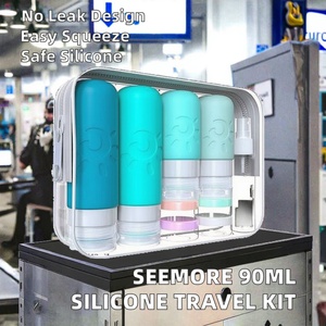 Botellas de Silicona a Prueba de Fugas para Champú, Acondicionador y Loción, Kit de Viaje, Accesorio para el Viaje - Product Image 2