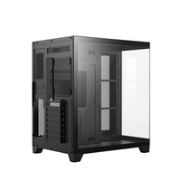 Gabinete de PC para Juegos Ruix Fish Tank Plus Full View ATX Mid Tower, Ensamblaje de PC, Gabinete Dorado, Gabinete Naranja para PC de Escritorio
