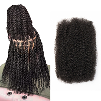 HOHO DREADS Capelli Umani Afro Kinky Pre-stirati Texture 4B Alta Qualità per Trecce Donna Cheveux Nature