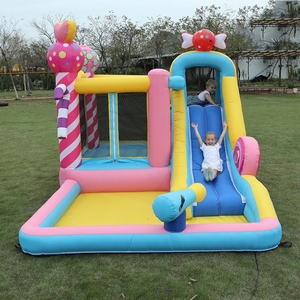 Lit de saut <span class=keywords><strong>gonflable</strong></span> pour enfants, trampoline de maternelle, château à glissière pour la maison, jouets de château malicieux intérieurs et extérieurs - Product Image 5