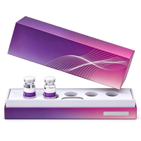 Boîte d'emballage verticale pour flacon de peptide avec couvercle et base personnalisés, insert en mousse EVA