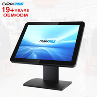 Écran tactile capacitif LCD CARAV 15 pouces, moniteur PC pour point de vente pour les entreprises