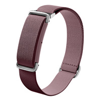 Sangle de bras diagonale respirante en nylon souple CM avec boucle métallique pour Fitbit Air