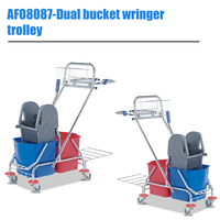Ember Pel 34 Liter Merah Biru, Ember Peras Air Tebal, Ember Peras Pel untuk Mencuci, Alat Pembersih Rumah Tangga Hotel, Mobil