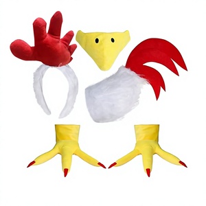 <span class=keywords><strong>Disfraz</strong></span> de Halloween para <span class=keywords><strong>mujer</strong></span>, conjunto de guantes y diadema de pavo para adultos, accesorios para fiesta de Acción de Gracias, vestidos de fiesta - Product Image 4