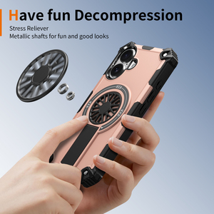 Chống Sốc Armor trường hợp điện thoại 4-góc gia cố thiết kế được xây dựng trong đứng thần tài spinner Đồ chơi cho căng thẳng cứu trợ cho iPhone 16 trường hợp - Product Image 4