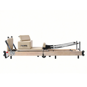 Équipement de Pilates personnalisé directement de l'usine, Reformer Pilates pliable en bois de chêne de haute qualité - Product Image 2