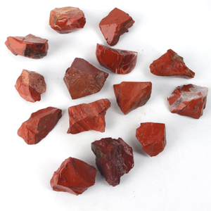High Quality Natural Rough <b>Red</b> Jasper Crystal Stone Healing Polished DIY Craft Stone Home Wedding Decoration Customized Crystal - Product Image 1