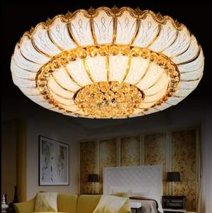 Offre Spéciale rond LED plafonniers en cristal salon design de luxe plafonniers en or - Product Image 2
