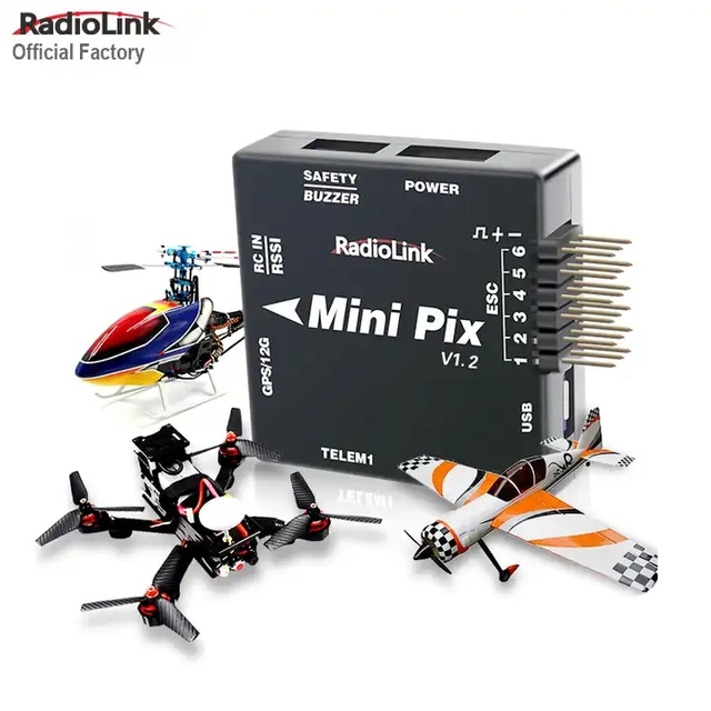 RadioLink Factory Hot-selling Mini Pix Flight Controller Vibration Damping by Software Based PIXHAWK Better Altitude Hold