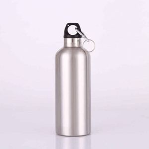 Stainless Steel Vacuum Insulated Water Bottle <b>Double</b> <b>Wall</b> Minimalist Design With Carabiner For Outdoor Camping Travel - Product Image 2