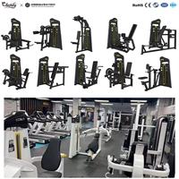 Equipo de Entrenamiento de Fuerza Comercial Ajustable de Acero, Máquina de Pecho con Pesas Libres para Gimnasio Profesional y Uso en Fisicoculturismo