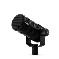 RODE PodMic USB Mikrofon Dinamis Dual-Connect dengan Output Headphone Terintegrasi, Kontrol Volume, dan Pemantauan Tanpa Latensi