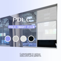 A4-Größe MUSTER Smart Film Intelligentes Glas Elektrisch Schaltbares Ferngesteuertes Tönungssystem Modernes Dekoratives Undurchsichtiges Muster PDLC