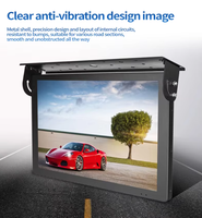 TV sans fil Bus automatique rétractable 18.5 "Montage au plafond Lcd Bus numérique Moniteurs TV Android 3G/4G Écran publicitaire réseau
