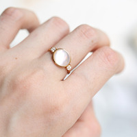 Bagues en cristal naturel pour femmes Bague en argent sterling 925 avec grosse pierre Bijoux de qualité supérieure Bagues en pierres précieuses