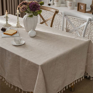 Mantel DE BODA DE LINO moderno lavado con piedra para técnica tejida de ambiente relajado para uso doméstico o de boda - Product Image 2