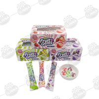 Wholesale Suppliers Halal Sweet Strawberry Twisted Gummies Fruit Flavor Soft Candy Box Display for Supermarket Bulk