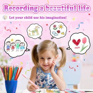Diario Fai-da-Te per <span class=keywords><strong>Ragazze</strong></span>, Giocattoli Artigianali per Bambini, Regalo di Compleanno, Crea il Tuo Diario Personalizzato - Product Image 4