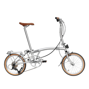 Vélo pliant 14/16 pouces léger et portable pour la ville, vélo de banlieue à 9 vitesses avec pièces en alliage d'aluminium pour adultes - Product Image 1