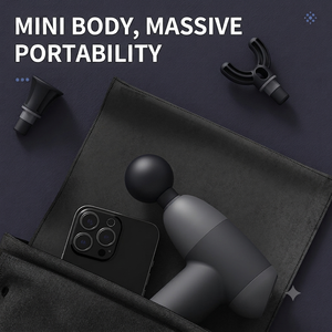Mini <span class=keywords><strong>pistolet</strong></span> <span class=keywords><strong>de</strong></span> <span class=keywords><strong>massage</strong></span> des tissus profonds - Masseur musculaire à percussion portable à 5 vitesses pour soulager la douleur et favoriser la récupération - Product Image 5