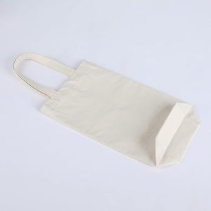 Portable Durable Multi-Purpose Washable Bottle <b>Bag</b> Reusable Cotton <b>Canvas</b> Carrier Wine Tote <b>Bags</b> - Product Image 3